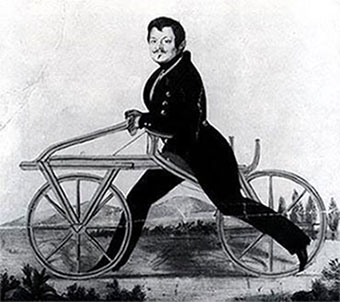 man on 1817 bike